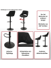 MCW 2er-Set Barhocker N64, Schwarz