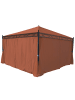 MCW 4er-Set Seitenwand für Pergola Calpe, Terracotta-braun