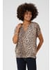 CULTURE Kurzarm-Bluse CUdana Relaxed fit in Leopard