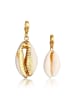 Nenalina Charm 925 Sterling Silber Muschel in Gold