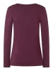 More & More Basic-Rundhalsshirt in ruby orchid