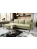 Inn.Furn Sofa grün Webstoff 259 x 167 cm, Ecksofa 5-Sitzer, L-Sofa Ottomane links