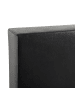 Beliani Doppelbett PRESIDENT in Weiß/Schwarz - (W) 170 x (H) 90 x (L) 210 cm