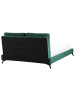 Beliani Doppelbett MELLE in Grün/Schwarz - (W) 156 x (H) 98 x (L) 233 cm