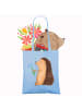 Mr. & Mrs. Panda shopping tasche Igel Blumen ohne Spruch in Sky Blue