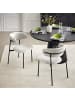 home24 Polsterstuhl PODINGTON 2er-Set in Hellgrau
