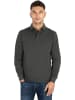 normani Herren Langarm Poloshirt Lyroe in Anthrazit