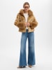MARC CAIN COLLECTIONS Teddyfelljacke in braun