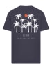 F4NT4STIC T-Shirt Oversize Discover Palm Trees in marineblau
