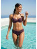 LASCANA Bügel-Bandeau-Bikini-Top in aubergine