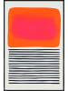 Juniqe Poster in Kunststoffrahmen "Sunset Ripples" in Orange & Rosa