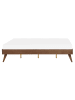 Beliani Doppelbett BERRIC in Braun - (W) 167 x (H) 38 x (L) 202 cm