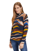 Betty Barclay Feinstrickpullover langarm in Dark Blue/Yellow