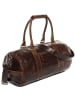 SID & VAIN Leder-Reisetasche Leder Weekender Unisex VANCOUVER in braun