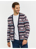 Threadbare Strickjacke Mens Xmas Cardigan Iceland in Navy