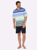 hajo Shorty in marine-pistazie-geringelt