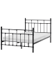 Beliani Doppelbett LYNX in Schwarz - (W) 121 x (H) 110 x (L) 209 cm