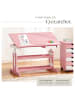 tectake Höhenverstellbarer Schreibtisch  109 x 55 x 94 cm, pink