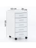 FineBuy Rollcontainer "FB109752" in Weiß /