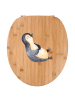 Mr. & Mrs. Panda WC Sitz Pinguin Lachen ohne Spruch in Braun