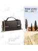 Toscanto Leder Handtasche Toscanto Tasche schwarz ca. 19cm