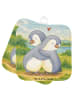 Mr. & Mrs. Panda 2er Set Topflappen  Pinguine Kuscheln Design oh... in Weiß