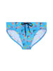 HOM Badehose Swim Mini Briefs Lido in blue print
