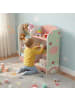 relaxdays Kinderregal in Rosa/ Grün - (B)82 x (H)80 x (T)26 cm