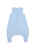Musselin Schlafsack mit Füßen, 0.5 TOG in Blue Ice