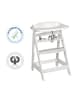 roba Treppenhochstuhl 'Sit Up FUN' - inkl. abnehmbarem Essbrett & Bügel - Weiß