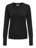 JACQUELINE de YONG Strickpullover Rundhals Knopfdetails Knit Fit in Schwarz-2