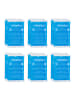 relaxdays 12 x Kühlpad in Blau - (B)9 x (T)15 cm