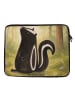 Mr. & Mrs. Panda Notebooktasche Stinktier Sitzen Design ohne Spruch in Weiß