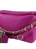 Toscanto Leder Umhängetasche, Citytasche Toscanto Tasche pink, fuchsia ca. 25cm
