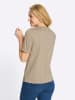 Sieh an! Kurzarm-Shirt in beige-ecru-bedruckt