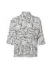 OPUS Bluse Fashell in ecru schwarz