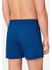 Schiesser Boxershorts Singel-Jersey in Blau / Schwarz