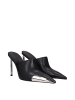 Off-White Schwarz Leder High Absatz Pumps
