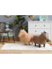 Beliani Tierhocker HORSE in Braun - (W) 33 x (H) 50 x (L) 64 cm