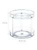 relaxdays Drehteller in Transparent - (H)24 x Ø 27 cm