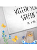 Mr. & Mrs. Panda Mini-Handtuch Sommer Wellen Surf mit Spruch in Weiß