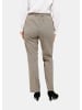 GOLDNER Elegante Stretchhose mit Komfortbund in taupe / melange