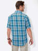 WITT WEIDEN Kurzarm-Hemd in petrol-kariert