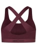 super.natural Merino Bra in weinrot