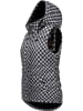 ragwear Steppweste Hesty Print in Black