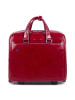 Piquadro Blue Square 2-Rollen Businesstrolley Leder 36 cm Laptopfach in red