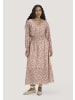 Hessnatur Hessnatur Gewebe Kleid mit Taillierung Maxi aus reiner Bio-Baumwolle in cocos