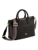 DuDu Jaqueline Shopper Tasche Leder 28 cm black rose