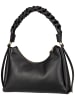 COCCINELLE Handtasche Boheme Grana Double in Noir/Cognac