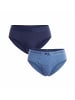 Kisses and Love 2er-Set: Slip in Blue